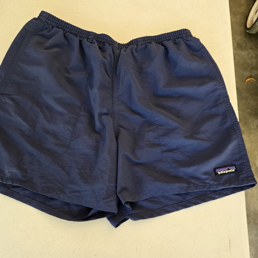Patagonia Mens Baggies Shorts Blue Color Size Large